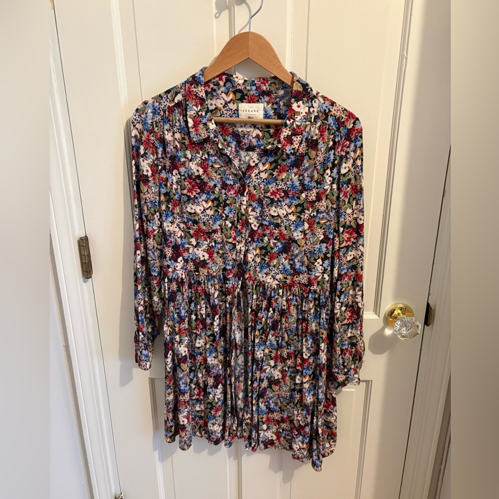 Sezane Leana Dress Fall Is Blooming - Size 44 - Picture 3 of 7